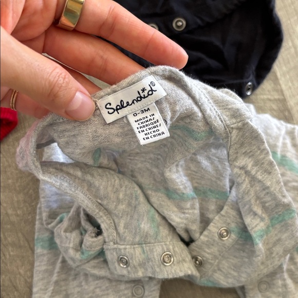 Lot of 11 baby boys 0-3M clothing and onsies sets - Picture 4 of 9